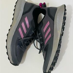 Adidas Women's Charcoal and Magenta Athletic Shoes